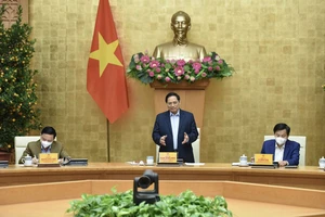 Thủ tướng Phạm Minh Chính chủ trì cuộc họp trực tuyến toàn quốc với các địa phương về công tác phòng chống dịch trong dịp tết