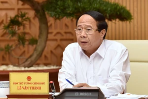 Phó Thủ tướng Lê Văn Thành. Ảnh: VIẾT CHUNG