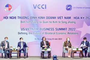 Thủ tướng Phạm Minh Chính dự và phát biểu tại Hội nghị Thượng đỉnh Kinh doanh Việt Nam - Hoa Kỳ năm 2022. Ảnh: VIẾT CHUNG