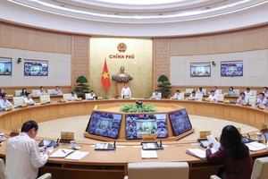 Thủ tướng Phạm Minh Chính chủ trì họp Chính phủ. ẢNH: VIẾT CHUNG