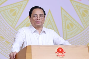 Thủ tướng Phạm Minh Chính phát biểu tại phiên họp lần thứ 6 nhiệm kỳ 2021-2026 của Hội đồng thi đua - khen thưởng Trung ương. Ảnh: VIẾT CHUNG