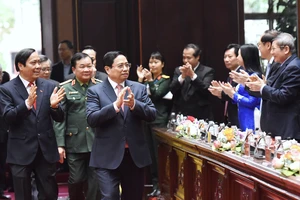 Thủ tướng Phạm Minh Chính dự hội nghị biểu dương người cao tuổi tiêu biểu làm kinh tế giỏi. Ảnh: VIẾT CHUNG