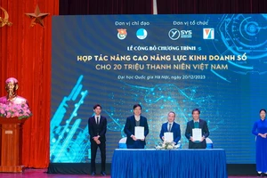 Hợp tác nâng cao năng lực kinh doanh số cho 20 triệu thanh niên Việt Nam