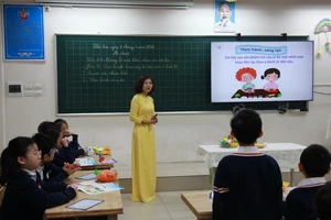 Tiết dạy trong hội thi giáo viên dạy giỏi thành phố cấp Tiểu học năm học 2023 - 2024 cụm Hoàng Mai