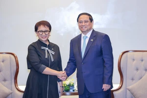 Thủ tướng Phạm Minh Chính tiếp Bộ trưởng Bộ Ngoại giao Indonesia Retno Marsudi, Ảnh: VIẾT CHUNG