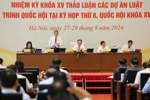 Hội nghị đại biểu Quốc hội hoạt động chuyên trách. Ảnh: QUANG PHÚC 