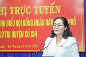 Chủ tịch HĐND TPHCM Nguyễn Thị Lệ: Đại biểu sâu sát, thúc đẩy các dự án tại huyện Củ Chi