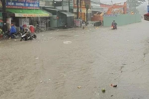 Đồng Nai xuất hiện mưa lớn, gây ngập nhiều nơi