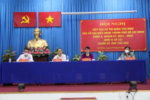 Tổ đại biểu HĐND TPHCM, đơn vị số 22 tiếp xúc cử tri quận Tân Bình