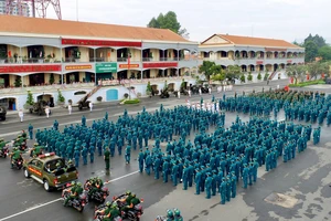 Lễ khai mạc hội thao Trung đội dân quân cơ động lực lượng vũ trang TPHCM năm 2022.