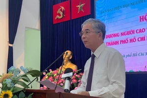 Đồng chí Ngô Minh Châu phát biểu tại hội nghị