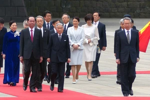 Lễ đón chính thức Chủ tịch nước Trần Đại Quang tại Hoàng cung Nhật Bản