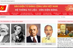 Ra mắt giao diện mới “Hệ thống Tư liệu - Văn kiện Đảng” trên mạng internet