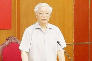 Tổng Bí thư, Chủ tịch nước Nguyễn Phú Trọng chủ trì phiên họp. Ảnh: TTXVN