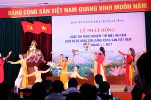 Phát động cuộc thi trắc nghiệm Tìm hiểu 90 năm lịch sử vẻ vang của Đảng Cộng sản Việt Nam