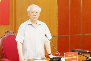 Tổng Bí thư, Chủ tịch nước Nguyễn Phú Trọng đã chủ trì cuộc họp Ban Bí thư để xem xét, thi hành kỷ luật một số cán bộ, đảng viên vi phạm quy định của Đảng và pháp luật của Nhà nước. Nguồn: VGP