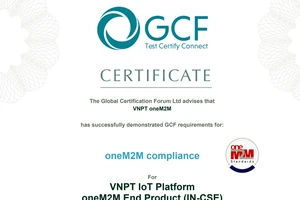 Nền tảng VNPT IoT Platform được công nhận toàn cầu