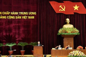 Toàn cảnh phiên khai mạc Hội nghị lần thứ 13 Ban Chấp hành Trung ương Đảng khóa XII, sáng 5-10 tại Hà Nội. Ảnh: VIẾT CHUNG