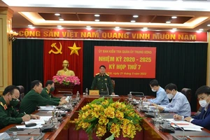 Đại tướng Lương Cường phát biểu tại Kỳ hợp thứ 7 của UBKT Quân ủy Trung ương