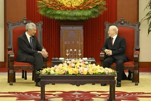 Tổng Bí thư Nguyễn Phú Trọng tiếp Thủ tướng Singapore Lý Hiển Long​ 