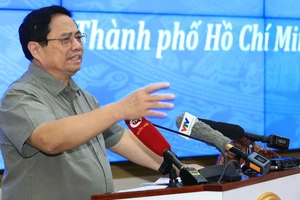 Thủ tướng Phạm Minh Chính phát biểu kết luận hội nghị. Ảnh: DŨNG PHƯƠNG