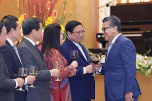 Thủ tướng Phạm Minh Chính và Phu nhân chủ trì gặp mặt, chiêu đãi Đoàn Ngoại giao tại Việt Nam nhân Tết cổ truyền