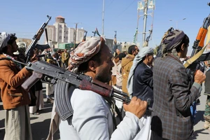Lực lượng Houthi tại Yemen. Ảnh REUTERS