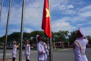 Nghi lễ thượng cờ của đội chủ nhà Việt Nam