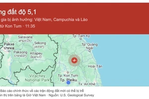 Thông tin về trận động đất vào ngày 28-7. Nguồn: U.S. Geological Survey