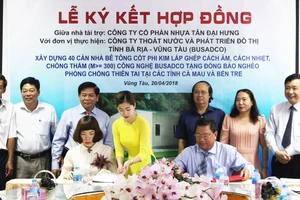 Lễ ký kết thực hiện 40 căn nhà cho người nghèo tại Vũng Tàu