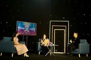 Ca sĩ Phương Thanh là một trong những khách mời giao lưu trong talkshow Chung một niềm tin chiến thắng. Ảnh: TTCNN cung cấp