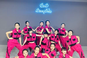 Các em thiếu nhi trong nhóm B&D Dance Kid tham gia chương trình "Trái tim múa" với tiết mục "Run The World". Ảnh: BTC cung cấp