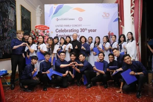 Các bạn trẻ trong Dàn hợp xướng cộng đồng United Youth Harmony Choir Nhạc viện TPHCM. Ảnh: THANH SƠN