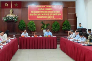 Phó Bí thư Thành ủy TPHCM Võ Thị Dung phát biểu chỉ đạo tại hội nghị