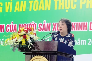 Bà Phạm Khánh Phong Lan phát biểu