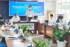  Phó Ban Chỉ đạo phòng chống dịch Covid-19 TPHCM Phạm Đức Hải thông tin tại buổi họp báo