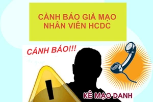 Cảnh báo giả mạo nhân viên HCDC qua điện thoại