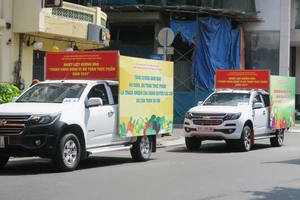 Đội xe tuyên truyền lưu động về an toàn thực phẩm sẽ chạy xung quanh các tuyến đường trên địa bàn TPHCM trong tháng hành động 