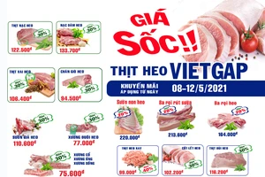 Sagrifood giảm giá thịt heo VietGAP lên đến 40% 