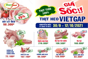 Thịt heo VietGAP Sagrifood giảm giá sốc
