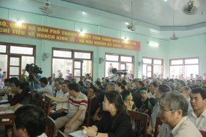 Buổi đối thoại giữa người dân xã Phổ Thạnh và chính quyền tỉnh Quảng Ngãi
