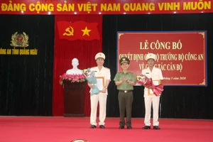 Bổ nhiệm tân Giám đốc Công an tỉnh Quảng Ngãi
