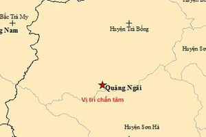 Liên tiếp xảy ra 2 trận động đất tại miền núi huyện Trà Bồng, Quảng Ngãi