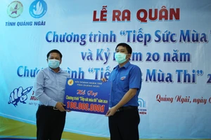 Hơn 200 triệu hỗ trợ “Tiếp sức mùa thi” tỉnh Quảng Ngãi