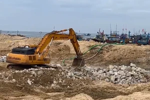 Quảng Ngãi: Đầu tư 50 tỷ đồng xây kè chống sạt lở bờ biển Bình Hải