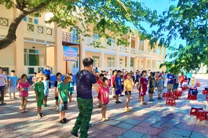 Quảng Ngãi: Đồn Biên phòng dạy võ miễn phí cho học sinh