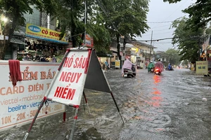 Thành phố Quảng Ngãi có 19 địa điểm ngập, thoát nước chậm