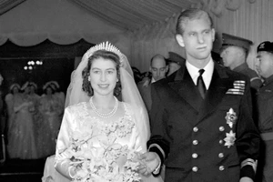 Đám cưới Công chúa Elizabeth và Philip tại Tu viện Westminster ngày 20-11-1947. Ảnh: PA