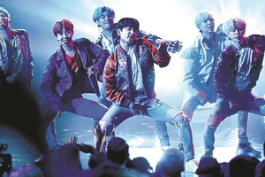 Nhóm nhạc BTS, một trong các biểu tượng văn hóa của Hàn Quốc 
