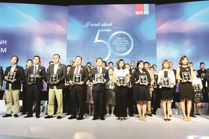 Công ty CP Tập đoàn Xây dựng Hòa Bình đứng 2 Tốp 50 Công ty kinh doanh hiệu quả nhất Việt Nam 2018